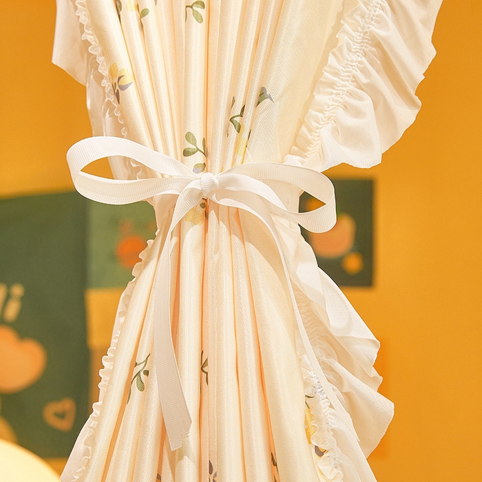 91家纺网 家纺一手货源 找家纺 富莱星蚊帐 2025新款无涂层温和植绒强遮光学生蚊帐-浅语 浅语-米黄