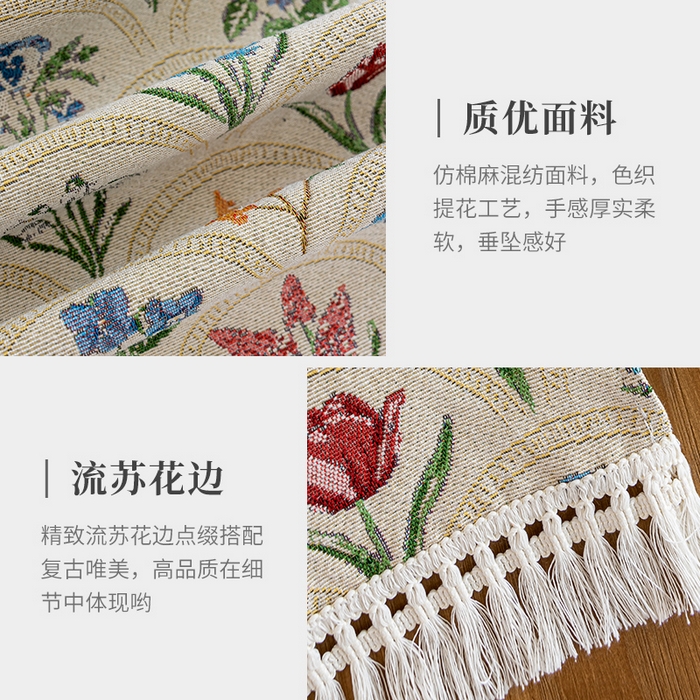 91家纺网 家纺一手货源 找家纺 （总）大梧2025新款千花桌旗