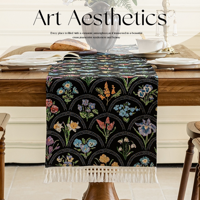 91家纺网 家纺一手货源 找家纺 （总）大梧2025新款千花桌旗