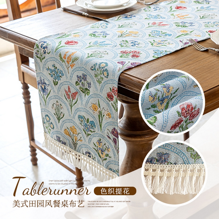 91家纺网 家纺一手货源 找家纺 （总）大梧2025新款千花桌旗