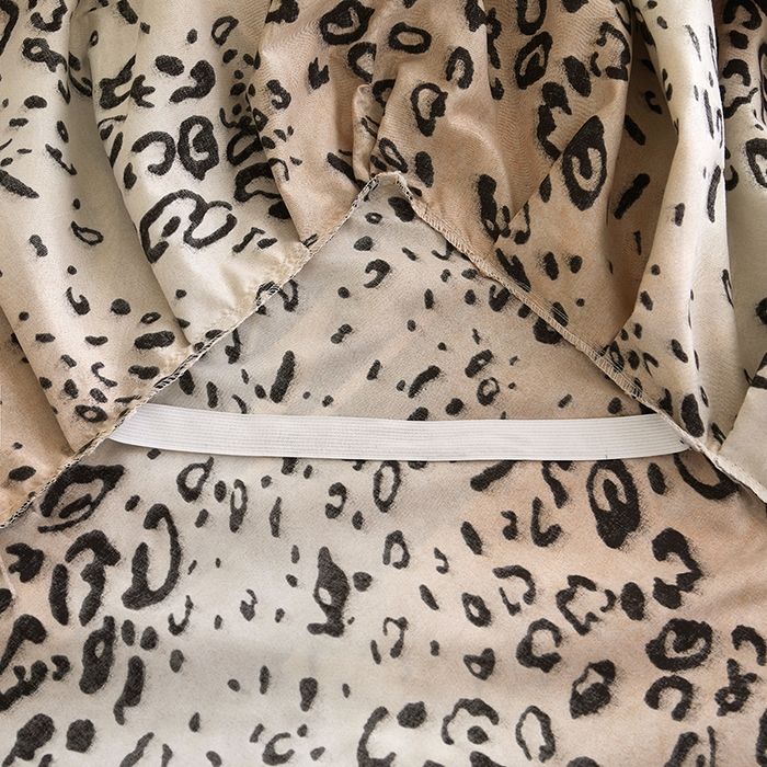 91家纺网 家纺一手货源 找家纺 艾裙海2025新款印花床裙三件套 -可跨境 斑马豹纹