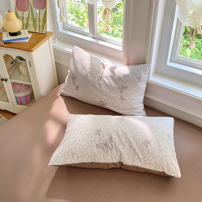 91家纺网 家纺一手货源 找家纺 梦卓家纺 2025新款超柔云感双层纱四件套 蝴蝶梦境