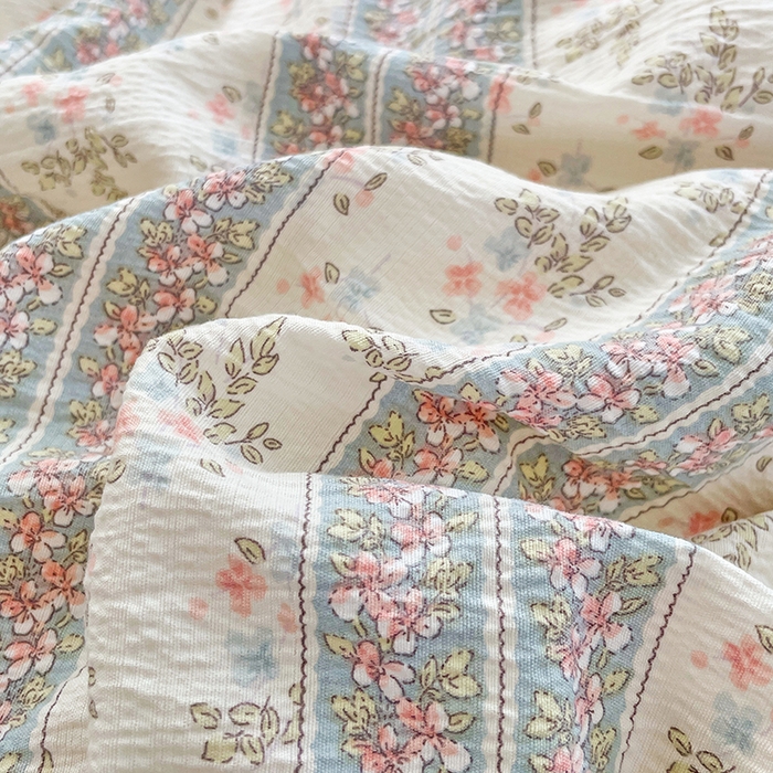 91家纺网 家纺一手货源 找家纺 梦卓家纺 2025新款超柔云感双层纱四件套 绿野仙踪