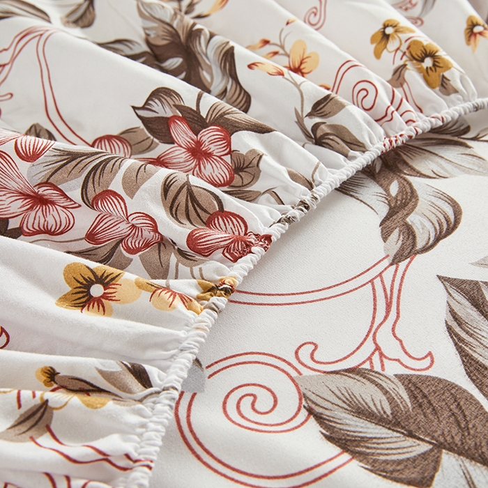 91家纺网 家纺一手货源 找家纺 （总）艾裙海2025新款印花床笠三件套 -可跨境