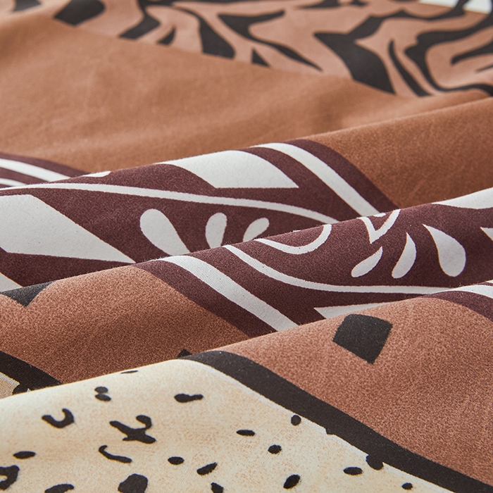 91家纺网 家纺一手货源 找家纺 艾裙海2025新款印花床笠三件套 -可跨境 斑马豹纹