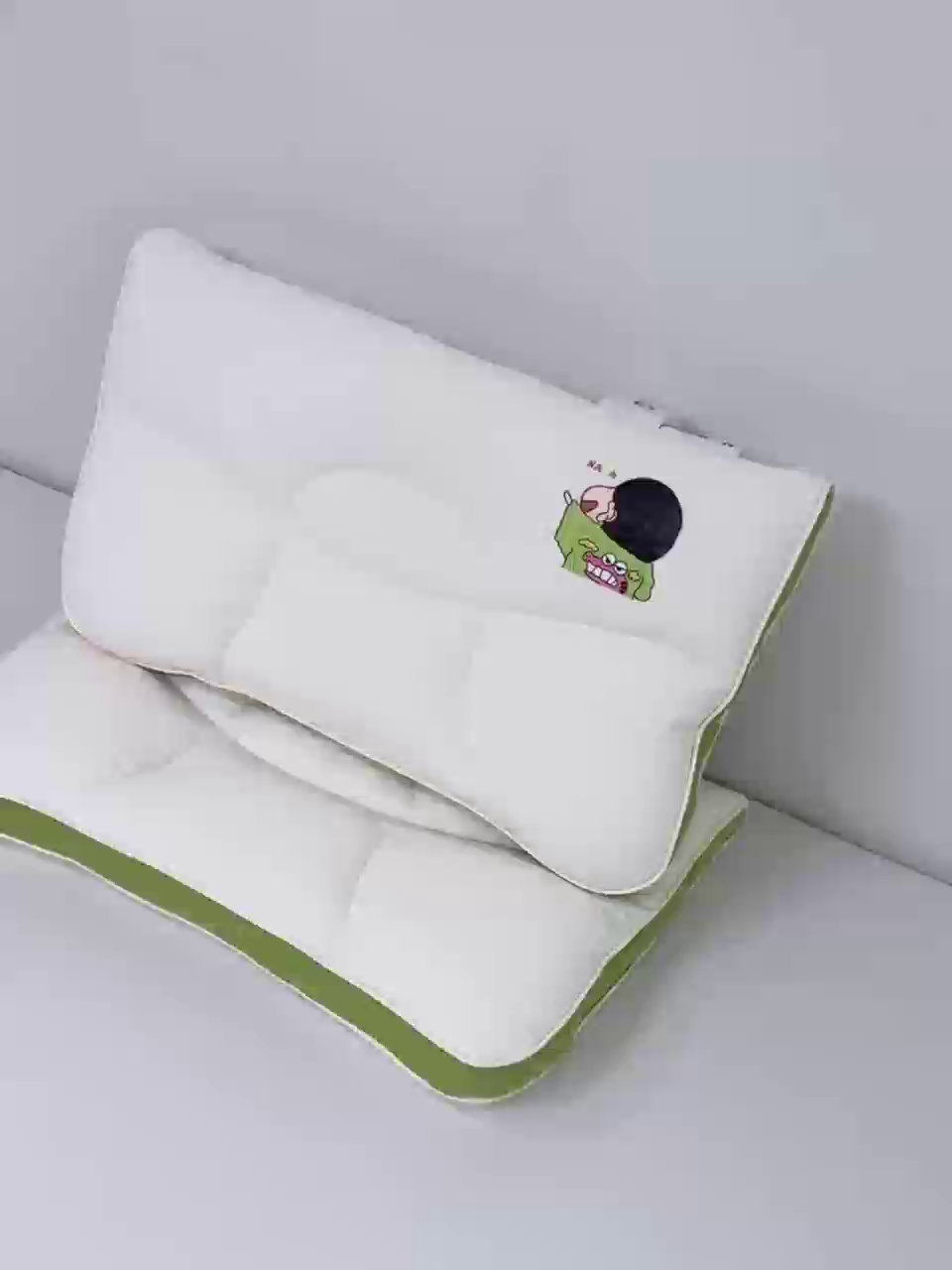 91家纺网 家纺一手货源 找家纺 （总）大熊枕芯 2025新款亲肤舒适云柔针织亲子护颈枕枕头枕芯
