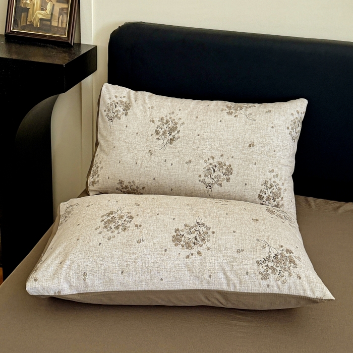 91家纺网 家纺一手货源 找家纺 金梦拉家纺 2025秋冬爆款新品高克重加厚原麻亚麻皱皱纱印花四件套 复古花