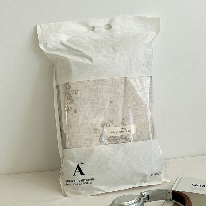 91家纺网 家纺一手货源 找家纺 金梦拉家纺 2025秋冬爆款新品高克重加厚原麻亚麻皱皱纱印花四件套 复古花