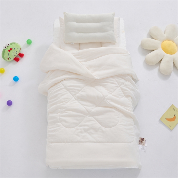 91家纺网 家纺一手货源 找家纺 （总）嗨皮宝贝 2025新款儿童幼儿园套件内胆水洗棉大豆被芯系列被子三件套垫芯垫被