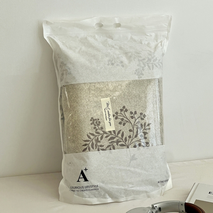 91家纺网 家纺一手货源 找家纺 金梦拉家纺 2025秋冬爆款新品高克重加厚原麻亚麻皱皱纱印花四件套 曼咖