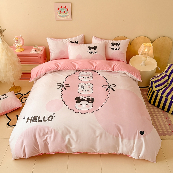 91家纺网 家纺一手货源 找家纺 （总）玉元坊 2025新款通纯色全棉床笠纯棉床裙学生床单三四件套基础款