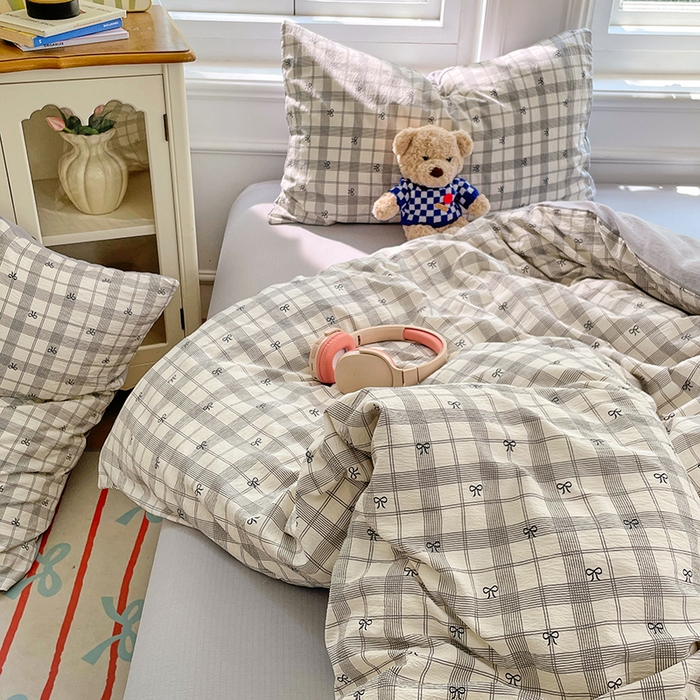 91家纺网 家纺一手货源 找家纺 （总）梦卓家纺 2025新款超柔云感双层纱四件套