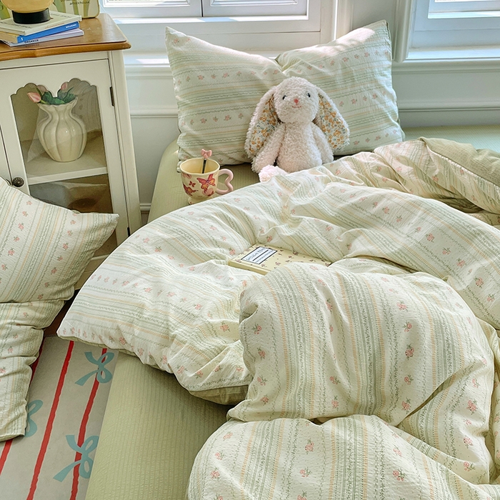 91家纺网 家纺一手货源 找家纺 （总）梦卓家纺 2025新款超柔云感双层纱四件套