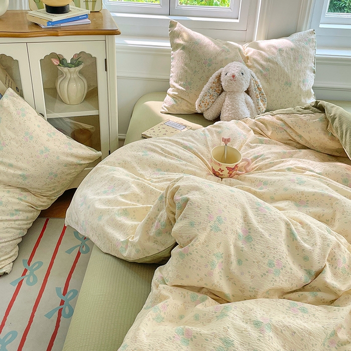 91家纺网 家纺一手货源 找家纺 （总）梦卓家纺 2025新款超柔云感双层纱四件套