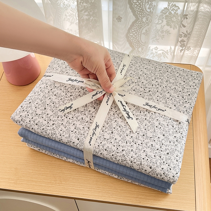 91家纺网 家纺一手货源 找家纺 梦卓家纺 2025新款超柔云感双层纱四件套 熊猫梦想家