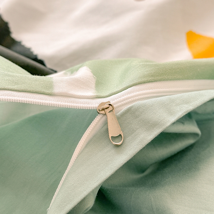 91家纺网 家纺一手货源 找家纺 玉元坊 2025新款通纯色全棉床笠纯棉床裙学生床单三四件套基础款 猫钓鱼