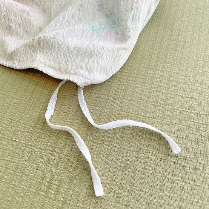 91家纺网 家纺一手货源 找家纺 梦卓家纺 2025新款超柔云感双层纱四件套 奶油薄荷