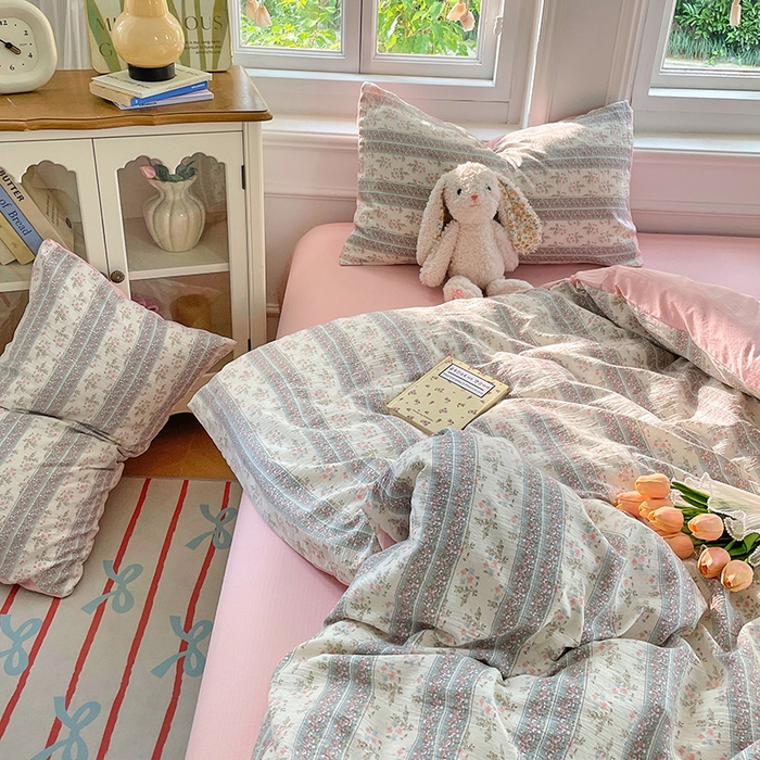 梦卓家纺 2025新款超柔云感双层纱四件套 绿野仙踪