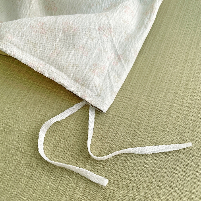 91家纺网 家纺一手货源 找家纺 梦卓家纺 2025新款超柔云感双层纱四件套 米兔儿