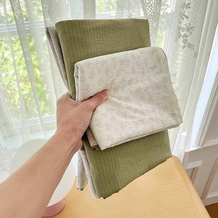 91家纺网 家纺一手货源 找家纺 梦卓家纺 2025新款超柔云感双层纱四件套 米兔儿