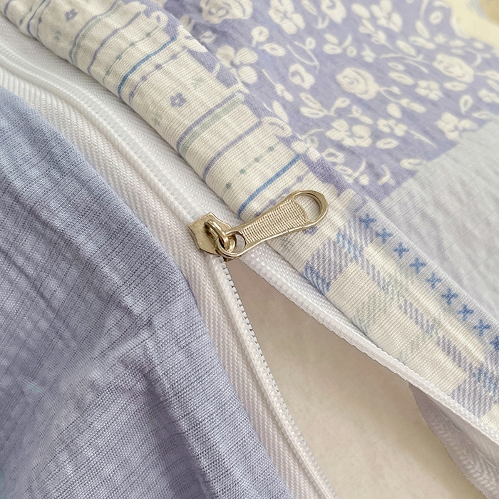 91家纺网 家纺一手货源 找家纺 梦卓家纺 2025新款超柔云感双层纱四件套 百福园