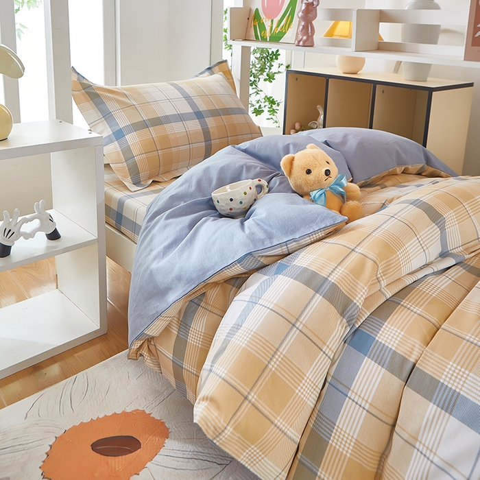 91家纺网 家纺一手货源 找家纺 （总）安逸家纺 2024新款全棉学生三件套纯棉学生宿舍三件套 罗德里