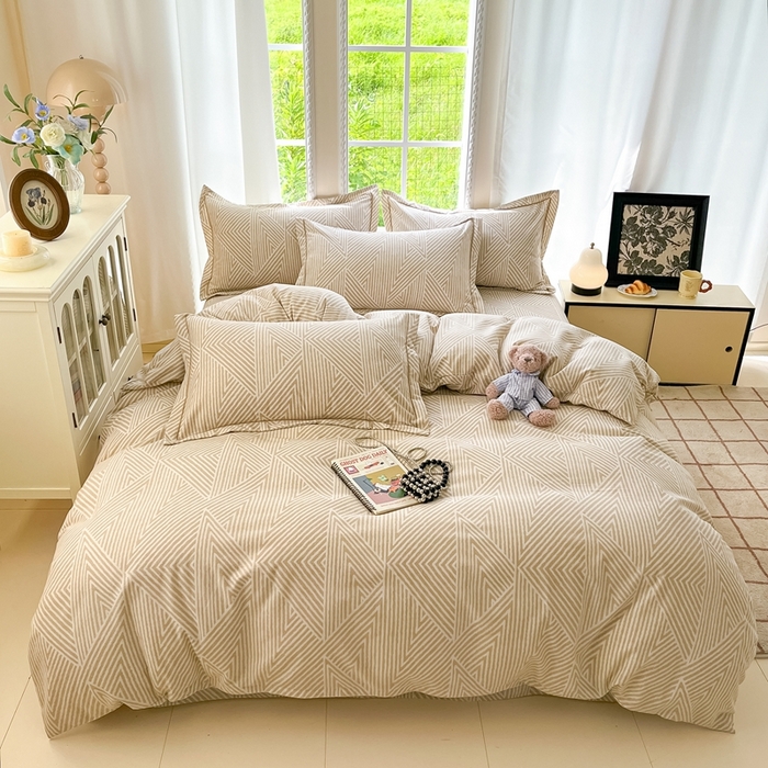 91家纺网 家纺一手货源 找家纺 莱通家纺 2025新款新疆棉加厚生态磨毛印花单被套 卢卡斯