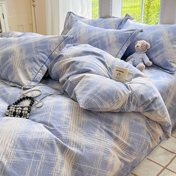 91家纺网 家纺一手货源 找家纺 莱通家纺 2025新款新疆棉加厚生态磨毛印花四件套 维也纳