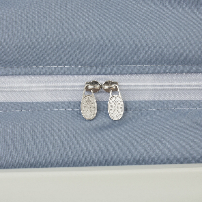 91家纺网 家纺一手货源 找家纺 夏彩 2025新款植绒布蕾丝绣花强遮光铁艺支架学生蚊帐-88625 88625-云水蓝