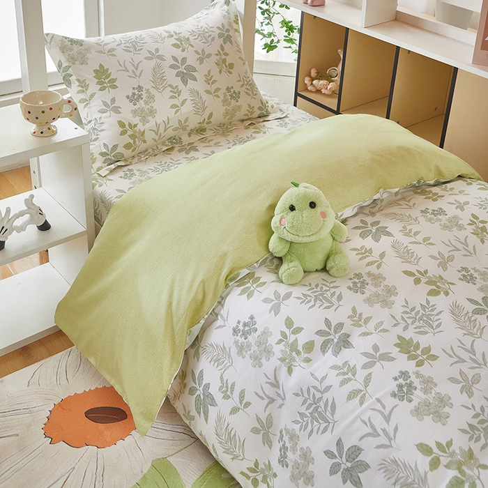 91家纺网 家纺一手货源 找家纺 安逸家纺 2024新款全棉学生三件套纯棉学生宿舍三件套 洛克庄园