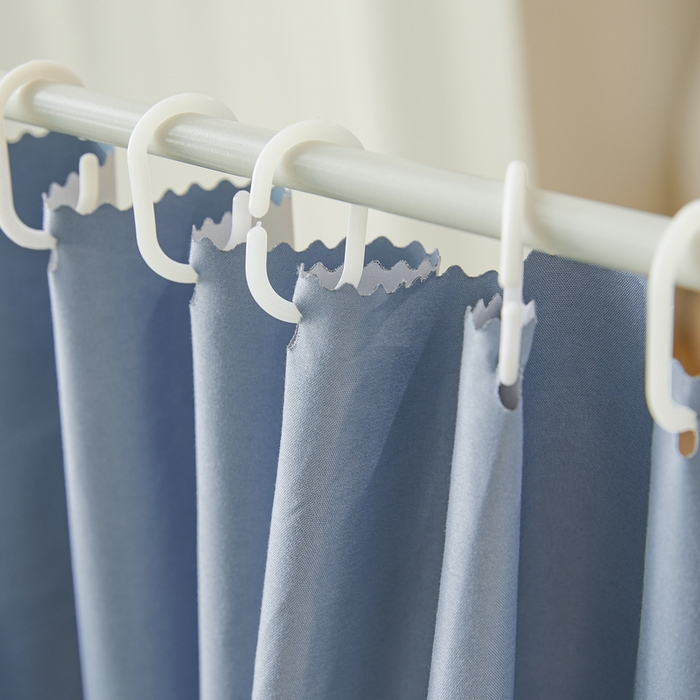 91家纺网 家纺一手货源 找家纺 夏彩 2025新款植绒布蕾丝绣花强遮光铁艺支架学生蚊帐-88625 88625-云水蓝