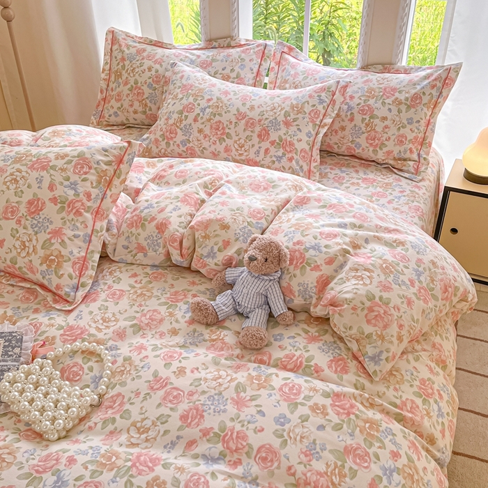 91家纺网 家纺一手货源 找家纺 莱通家纺 2025新款新疆棉加厚生态磨毛印花单被套 花恋