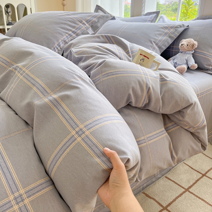 91家纺网 家纺一手货源 找家纺 莱通家纺 2025新款新疆棉加厚生态磨毛印花单被套 莫里特