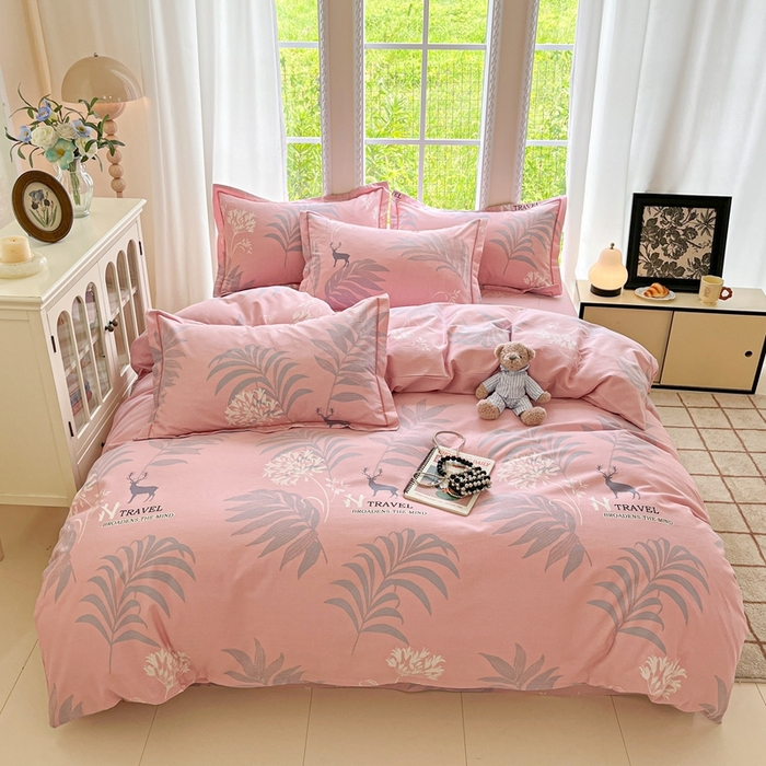 91家纺网 家纺一手货源 找家纺 莱通家纺 2025新款新疆棉加厚生态磨毛印花单被套 时尚都市