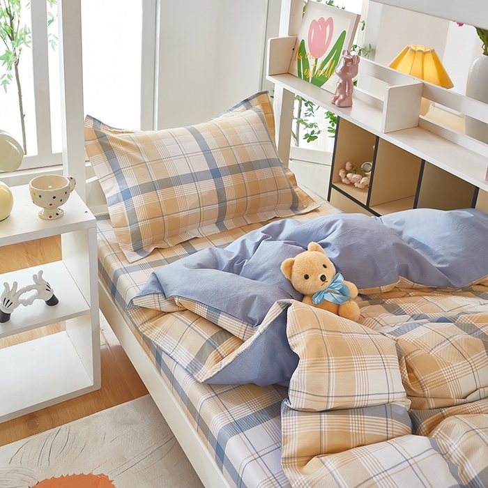 91家纺网 家纺一手货源 找家纺 （总）安逸家纺 2024新款全棉学生三件套纯棉学生宿舍三件套 罗德里