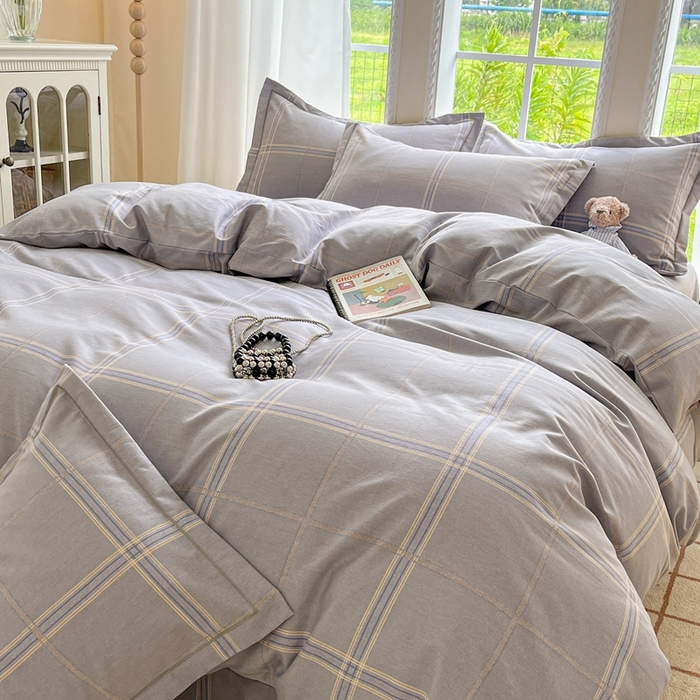 91家纺网 家纺一手货源 找家纺 莱通家纺 2025新款新疆棉加厚生态磨毛印花四件套 莫里特