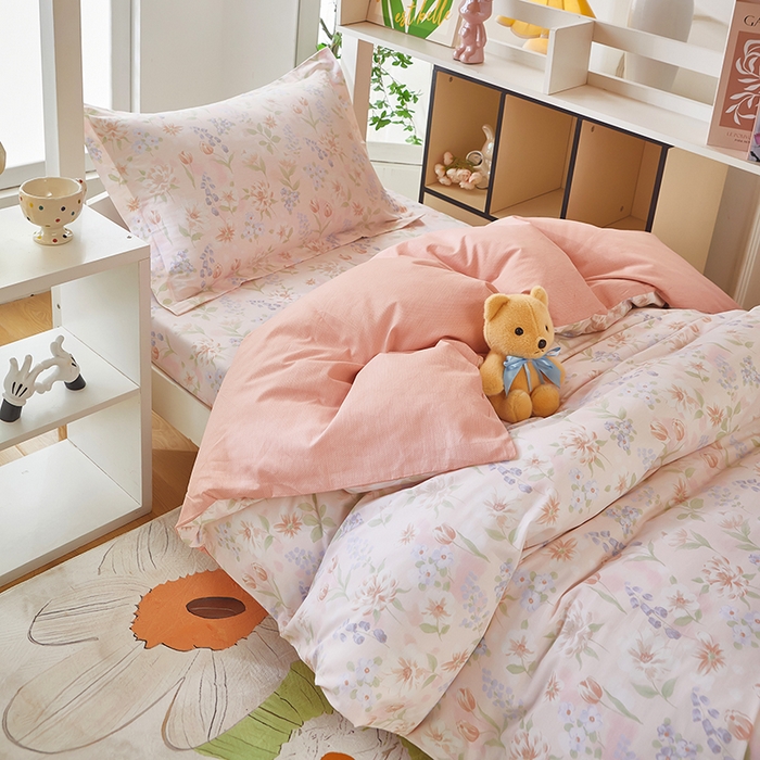 91家纺网 家纺一手货源 找家纺 安逸家纺 2024新款全棉学生三件套纯棉学生宿舍三件套 微风徐徐