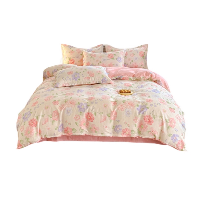 91家纺网 家纺一手货源 找家纺 帛织澜 12868全棉喷气印花四件套 遇妍