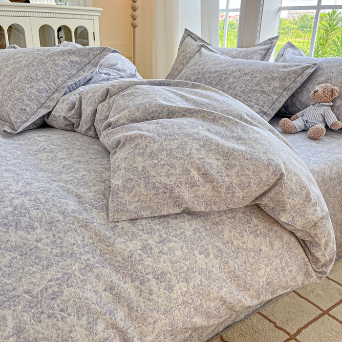 91家纺网 家纺一手货源 找家纺 莱通家纺 2025新款新疆棉加厚生态磨毛印花单被套 月影