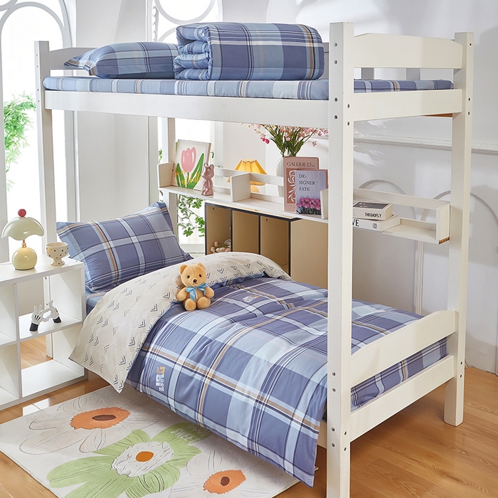 91家纺网 家纺一手货源 找家纺 安逸家纺 2024新款全棉学生三件套纯棉学生宿舍三件套 风华正茂