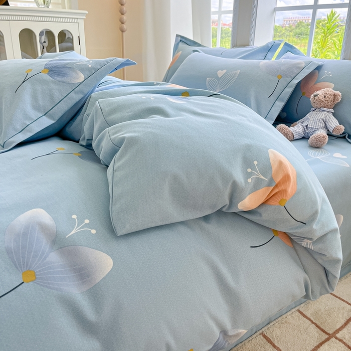 91家纺网 家纺一手货源 找家纺 莱通家纺 2025新款新疆棉加厚生态磨毛印花四件套 之禾