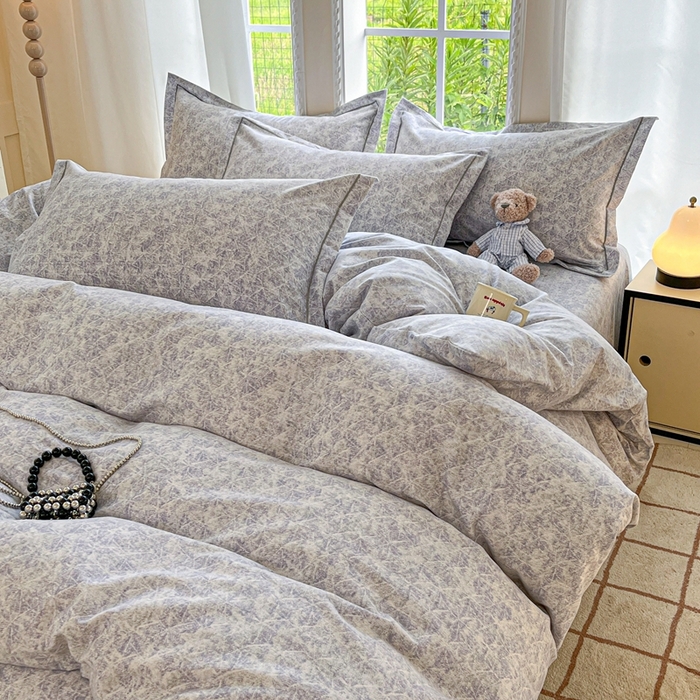 91家纺网 家纺一手货源 找家纺 莱通家纺 2025新款新疆棉加厚生态磨毛印花单被套 月影