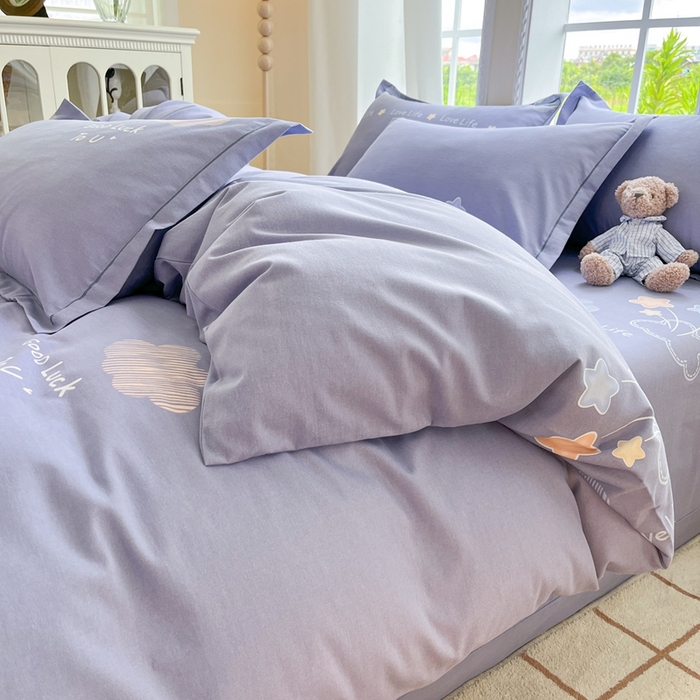 91家纺网 家纺一手货源 找家纺 莱通家纺 2025新款新疆棉加厚生态磨毛印花单被套 春天里