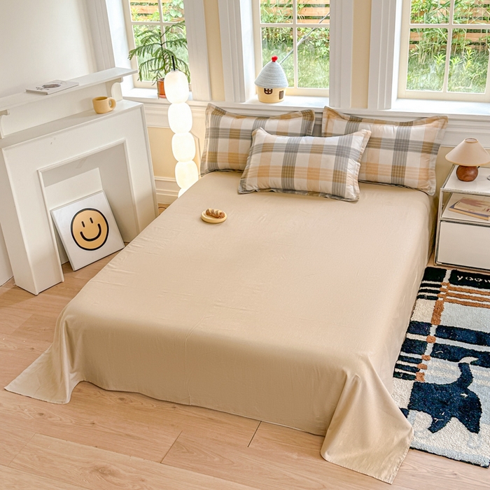 91家纺网 家纺一手货源 找家纺 帛织澜家纺 2025新款12868全棉喷气印花床单单件 佐罗-B版