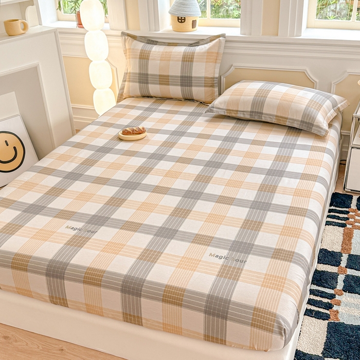 91家纺网 家纺一手货源 找家纺 帛织澜家纺 2025新款喷气12868系列纯棉印花单床笠 佐罗