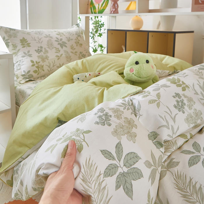 91家纺网 家纺一手货源 找家纺 安逸家纺 2024新款全棉学生三件套纯棉学生宿舍三件套 洛克庄园