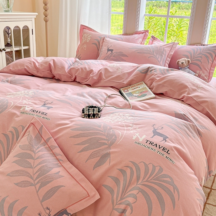 91家纺网 家纺一手货源 找家纺 莱通家纺 2025新款新疆棉加厚生态磨毛印花单被套 时尚都市