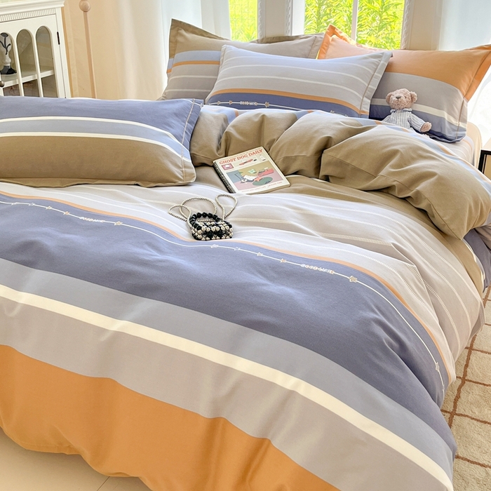 91家纺网 家纺一手货源 找家纺 莱通家纺 2025新款新疆棉加厚生态磨毛印花单被套 米兰印象