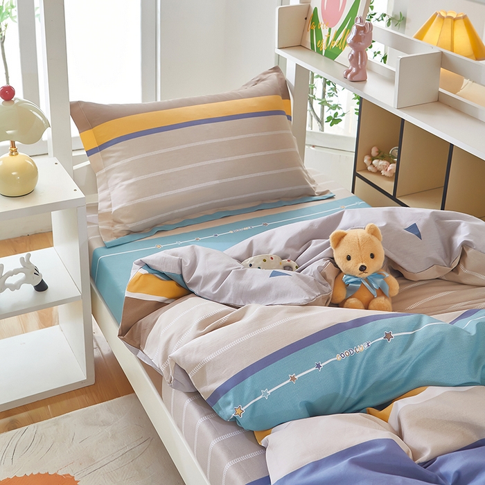 91家纺网 家纺一手货源 找家纺 安逸家纺 2024新款全棉学生三件套纯棉学生宿舍三件套 米兰印象