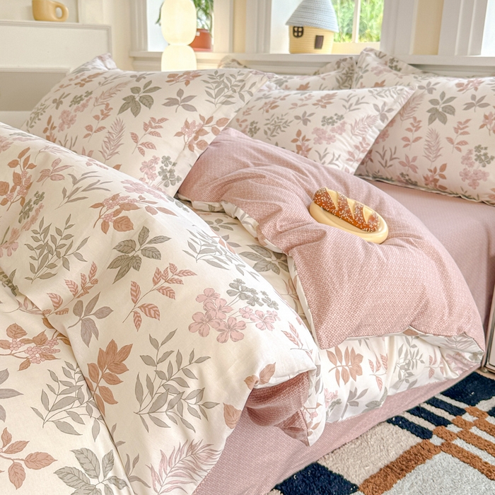 91家纺网 家纺一手货源 找家纺 帛织澜 12868全棉喷气印花四件套 洛克庄园